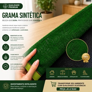 Tapete de Grama Sintética - 10mm -  50cm x 50cm Grama Sintética Para Suas Decorações