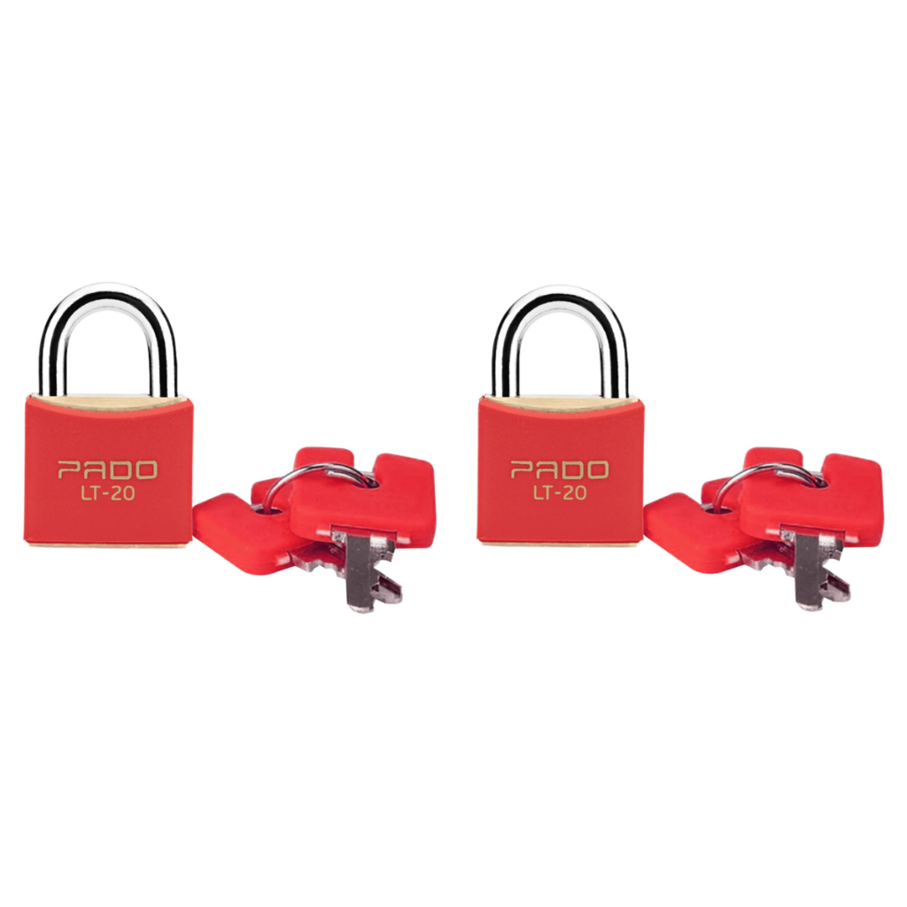 Kit 2 Cadeados SM LT-20mm Vermelho