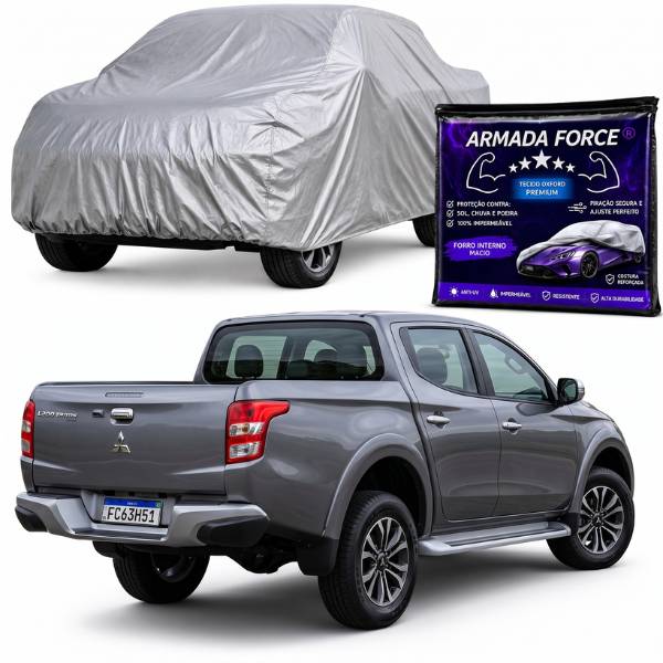 Capa Mitsubishi L200 Cobrir Carro Picape Forrada Impermeável 100% Proteção Sol Chuva Extra GG