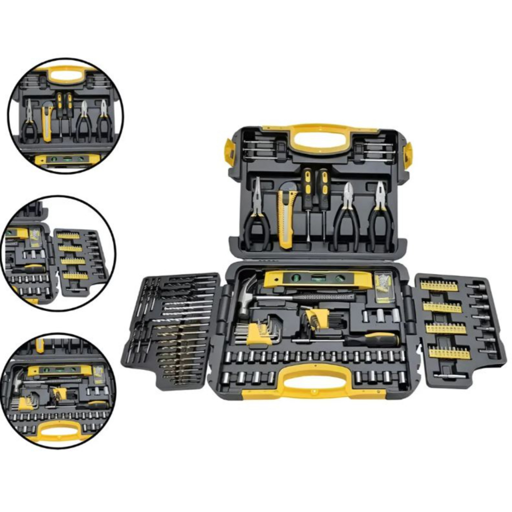 Kit de Ferramentas com Maleta 135 Peças Titanium Platina – Completo, Versátil e Resistente