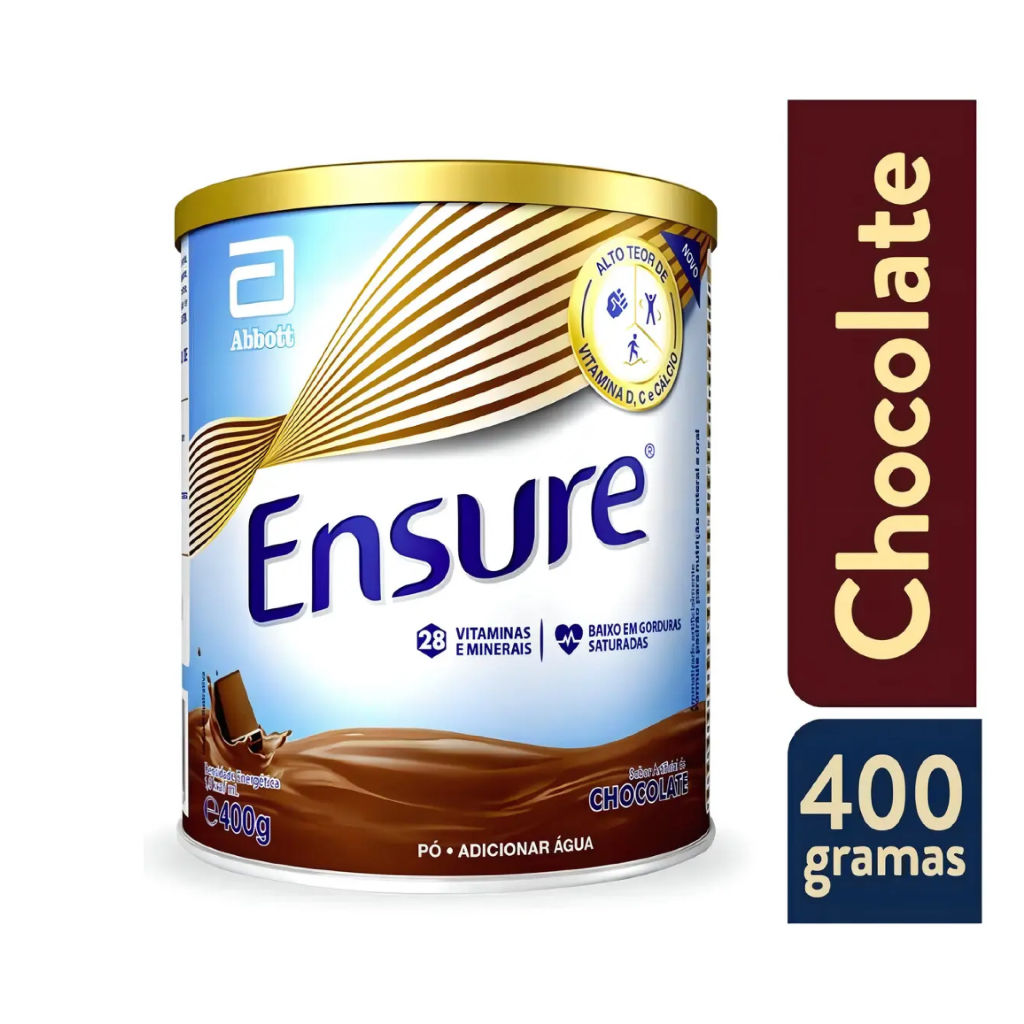 Suplemento Alimentar  Ensure 400g Sabor Chocolate Abbott Novo