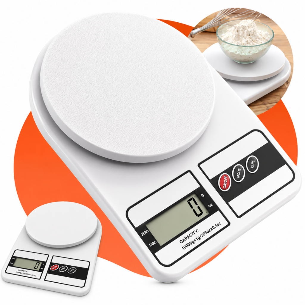 Balança Digital Alta Precisão até 10kg Cozinha Dieta Alimentos Super Precisa Nutrição Confeitaria Verittas