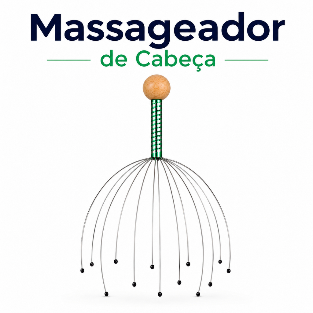 Massageador de Cabeça Relaxante Kit com 4 Unidades