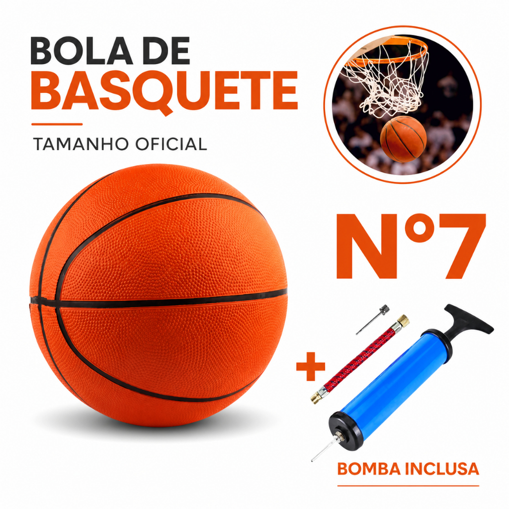 Bola De Basquete Texturizada Tamanho 7 Padrão Ótima Qualidade