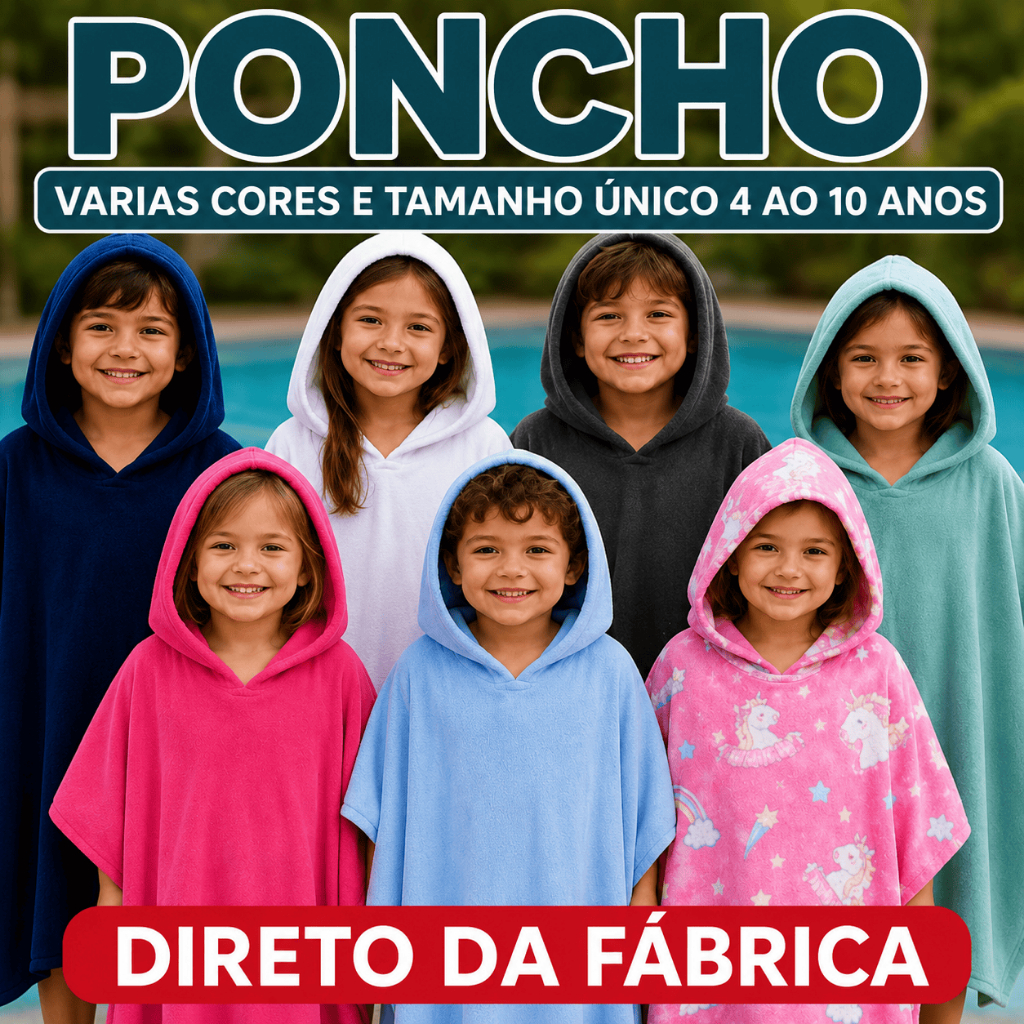 Poncho de Manta de Frio (Menina e Menino)