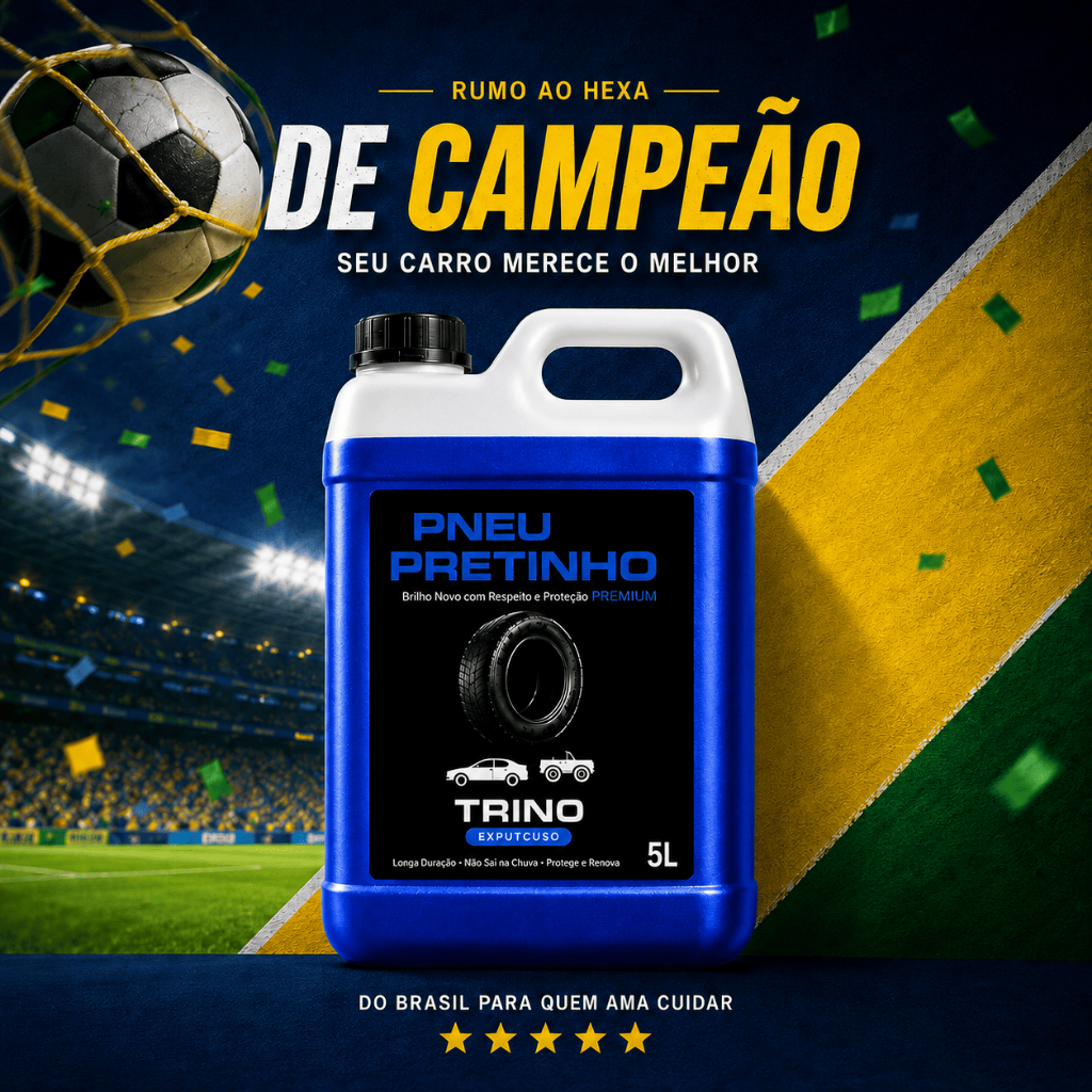 Pretinho para Pneu Concentrado Brilho Molhado Baba de Camelo Brilha Pneu Pretinho
