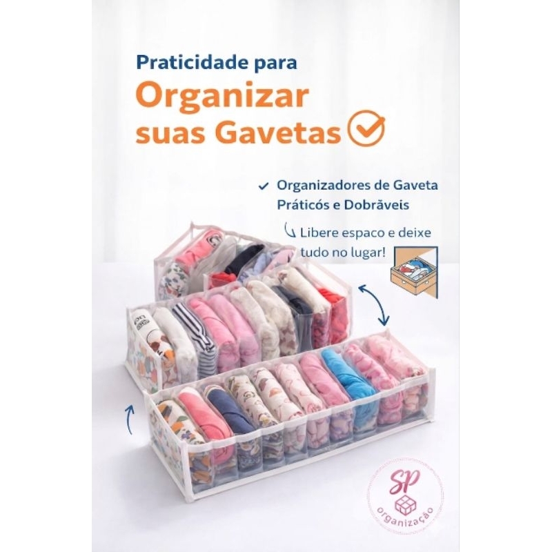 kit c/5 colmeias organizadora de gavetas TM P.M.G