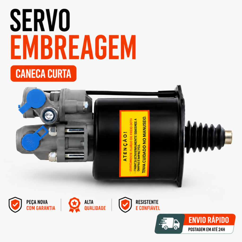 Servo Embreagem Caneca Curta CARGO/ ATRON/ ATEGO/ TITAN/ ONIBUS / DAF