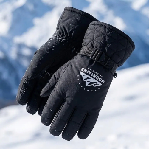 Luva Térmica Antiderrapante Motociclista Luva Forrada Peluciada para Frio Inverno Chuva