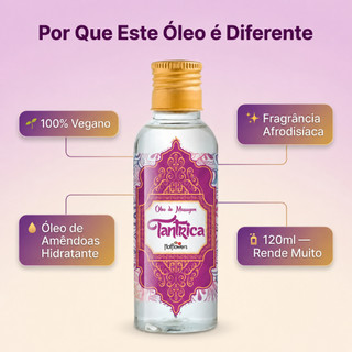 Tântrica Óleo para Massagem Sensual 120ML Hot Flowers
