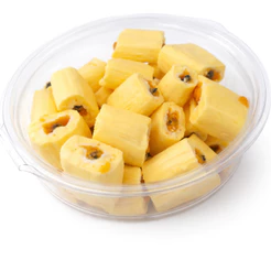 Bala de Coco Recheada Sabor Maracujá Gourmet Artesanal 125g Macia Cremosa e Deliciosa