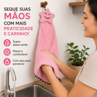 Toalhas Bate Mão Alça Para Pendurar Limpar Secar Água Cozinha