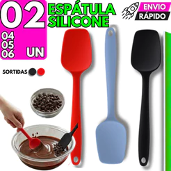 6/5/4/2 Espátula Reta De Silicone Colher Pão Duro Raspadora Para Bolo Confeitaria Resistente
