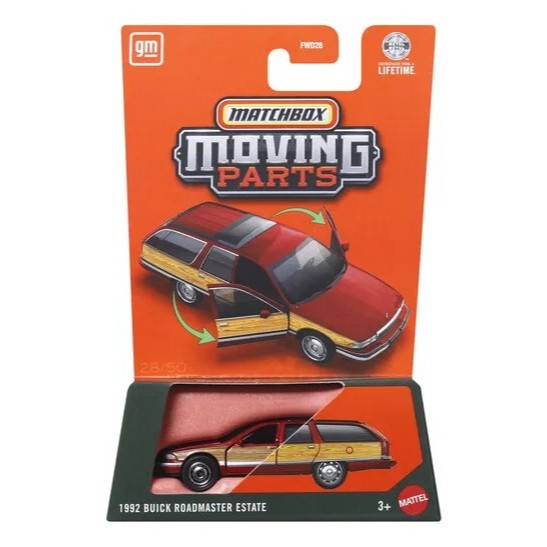 BUICK ROADMASTER ESTATE Matchbox Moving Parts Miniatura MATTEL 1:64