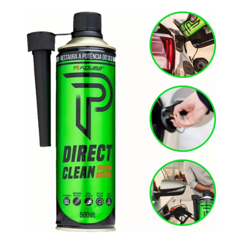 Direct Clean Koube 500ml Limpeza Injeção Direta Gasolina Flex Bicos Injeção Direta Motor Turbo