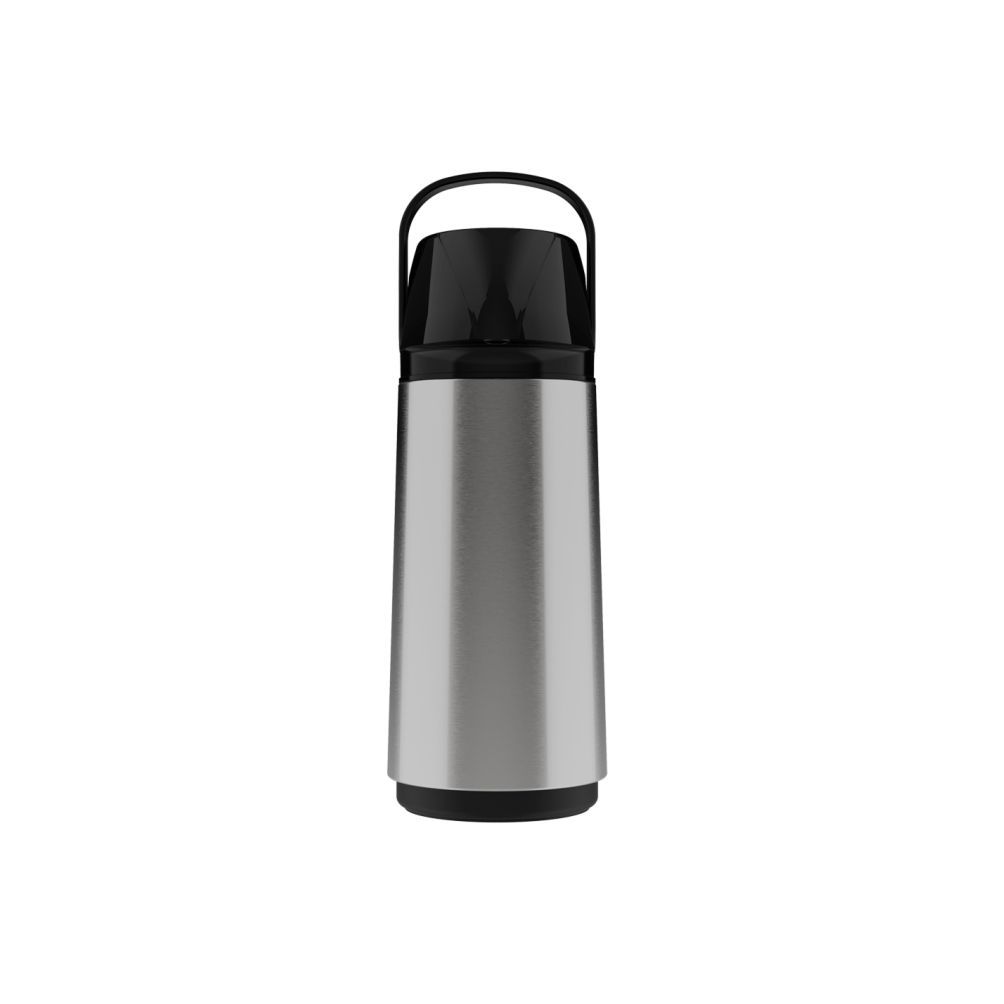 Garrafa Térmica 1,0L Pressão Air Pot Inox com Ampola de Vidro Invicta