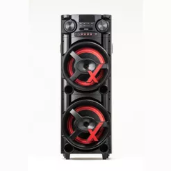 Caixa de Som ACA 2900 NewX 2900W Torre Amvox Duplo Woofer de 15" Led Bivolt Bluetooth
