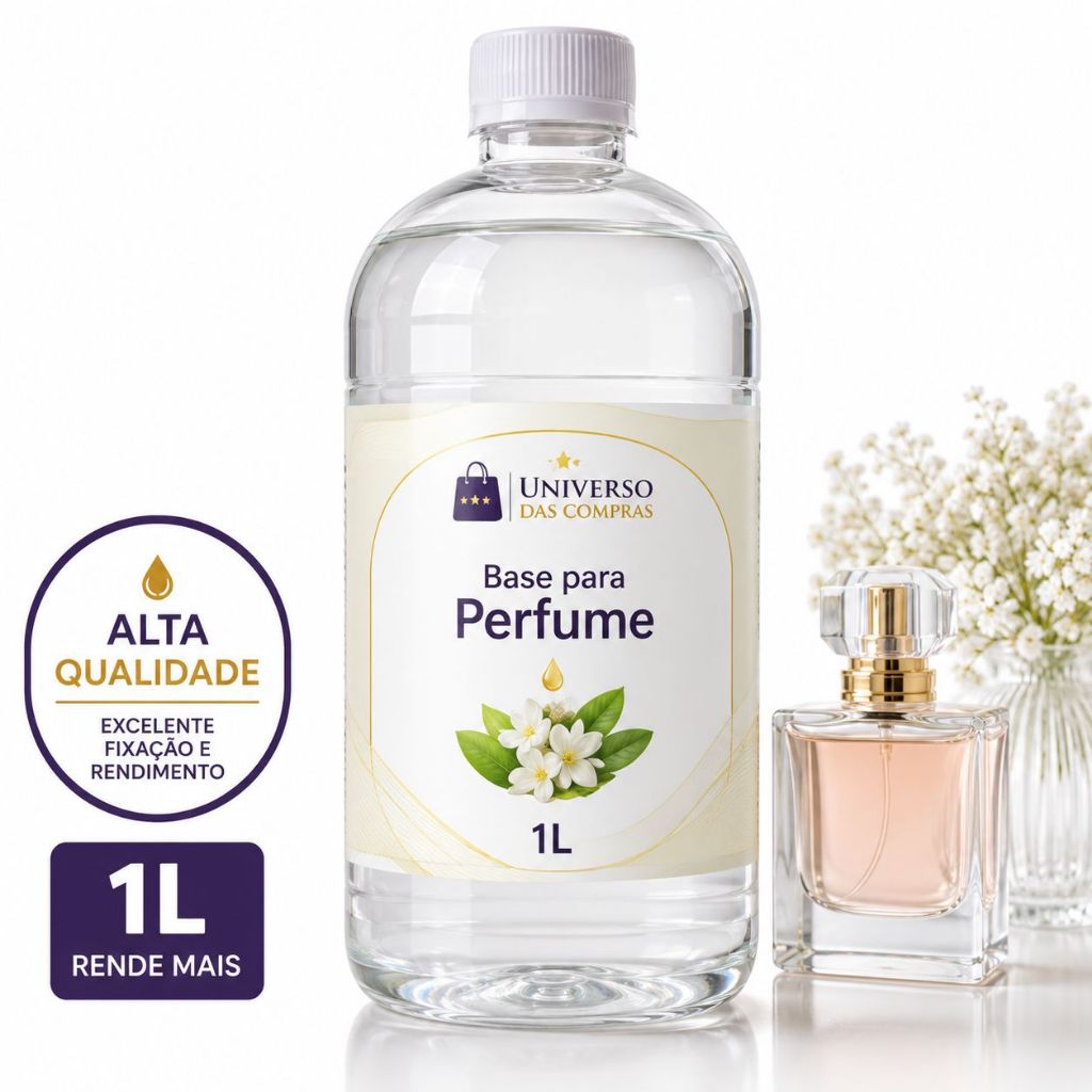 Base para Perfume 1LT Ideal para Fabricar Perfumes e Body Splash de Alta Qualidade