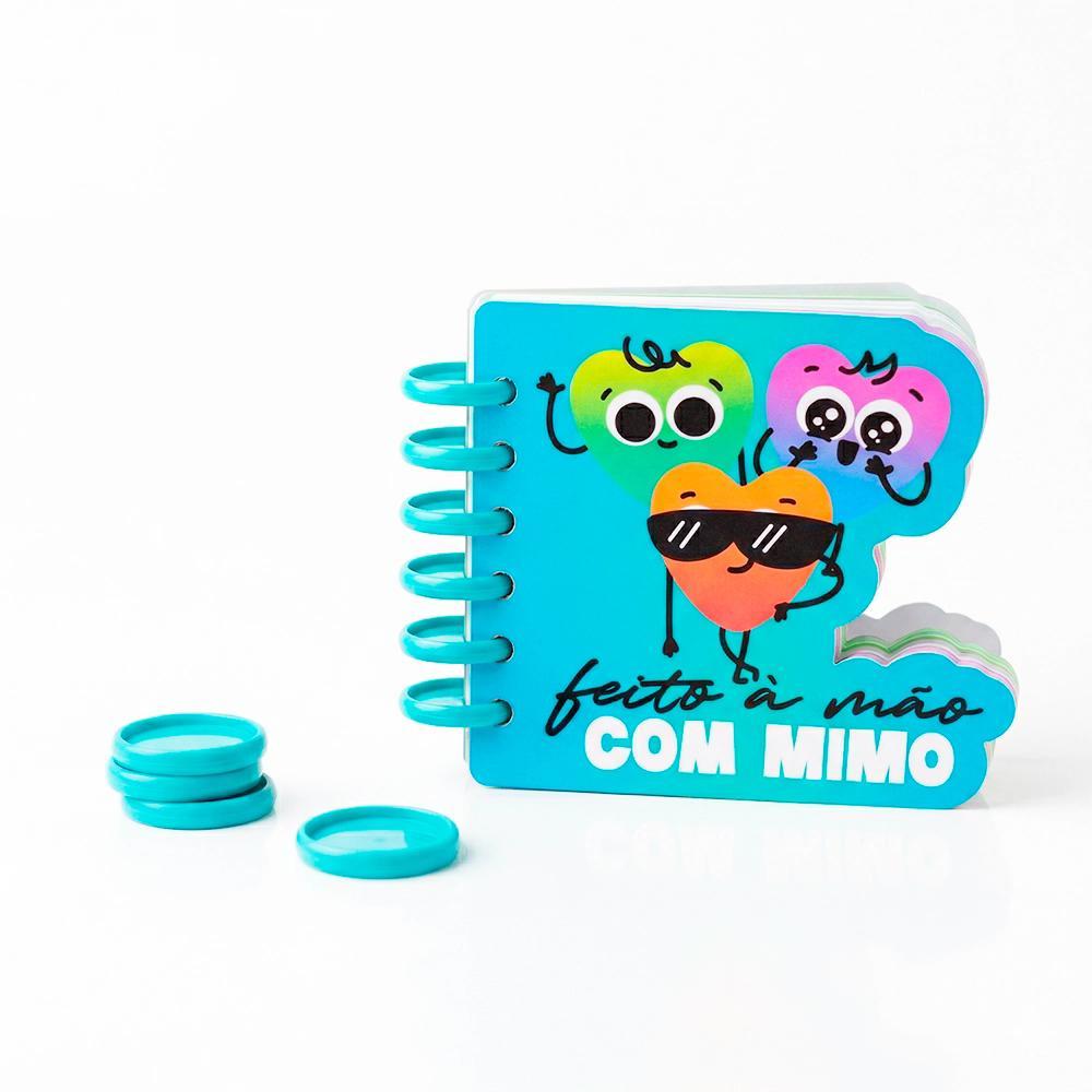 Disco Cogumelo para Caderno Inteligente Azul Água Mimo - 24 mm - 20 Unids · foto 2
