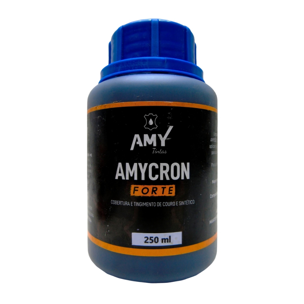 Tinta Amy Forte 250 ml - Tinta P/ Couro Automotivo Restaurar Sofá Calçado Jaqueta - Várias Cores