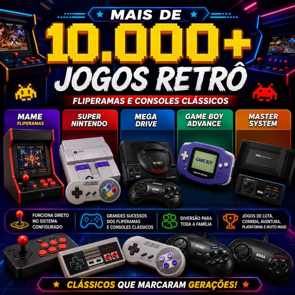 Pendrive Com 10 MIL Jogos Retrô Para Xbox 360  - Pronto Para Jogar