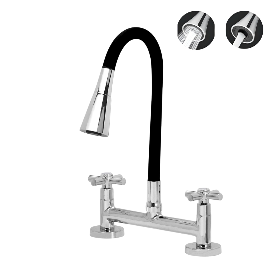 Torneira Cozinha Misturador Mesa/bancada Cozinha Luxo Metal Gourmet