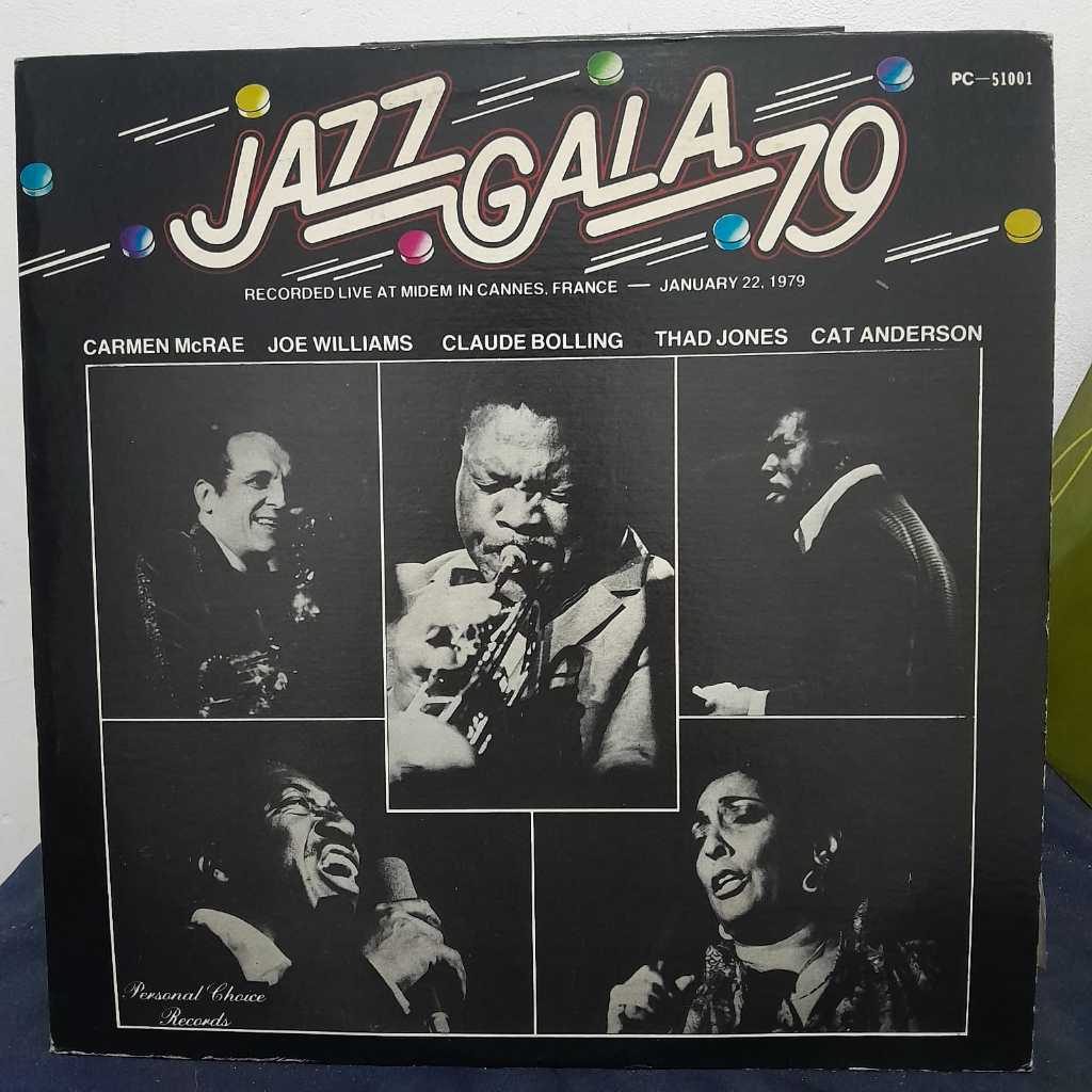 LP JAZZ GALA 79 – CARMEN MCRAE / JOE WILLIAMS / CLAUDE BOLLING / THAD JONES / CAT ANDERSON /  ÁLBUM DUPLO IMPORTADO DOS