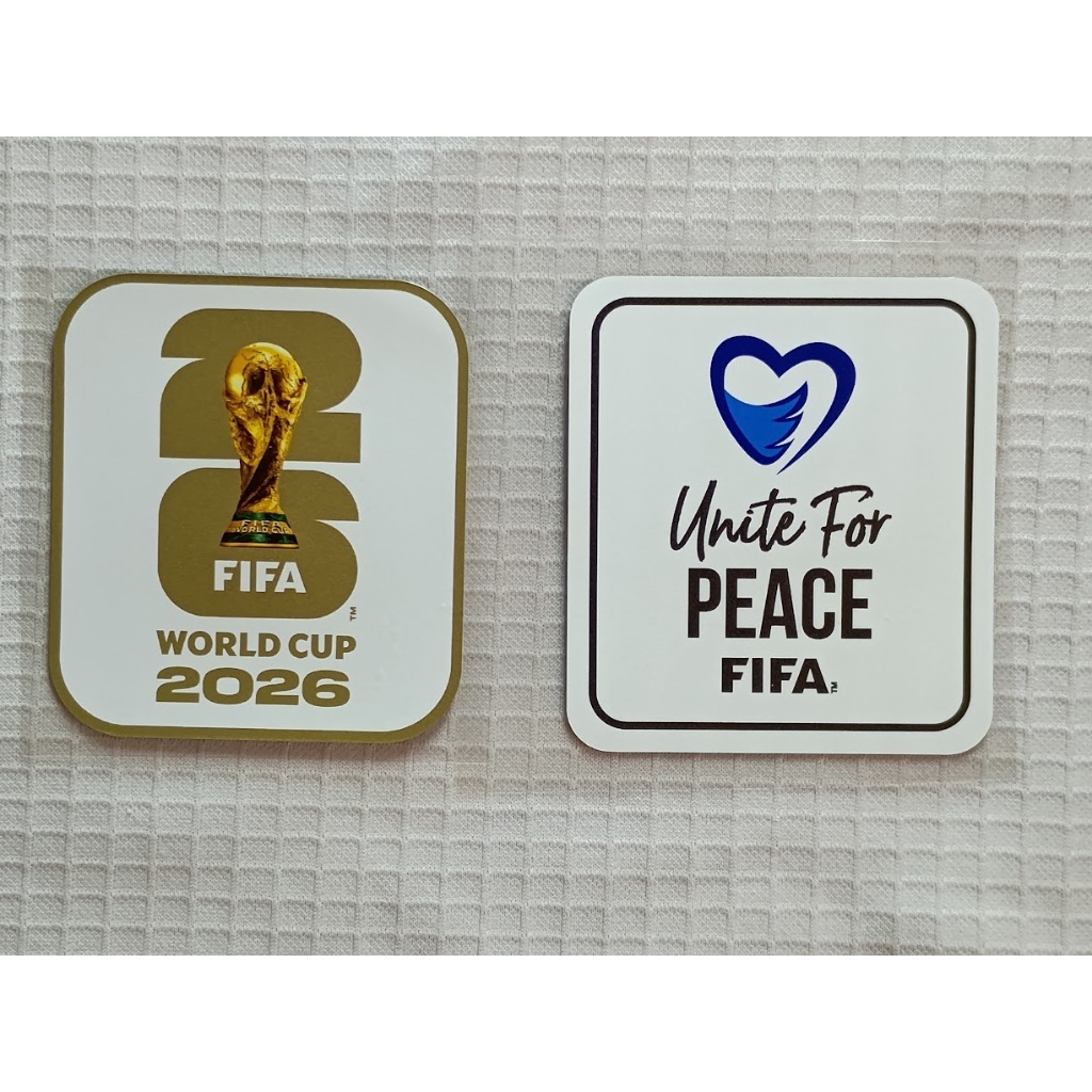 Patch Copa do Mundo 2026 - Versão Branca e Dourado Primeiro Jogo