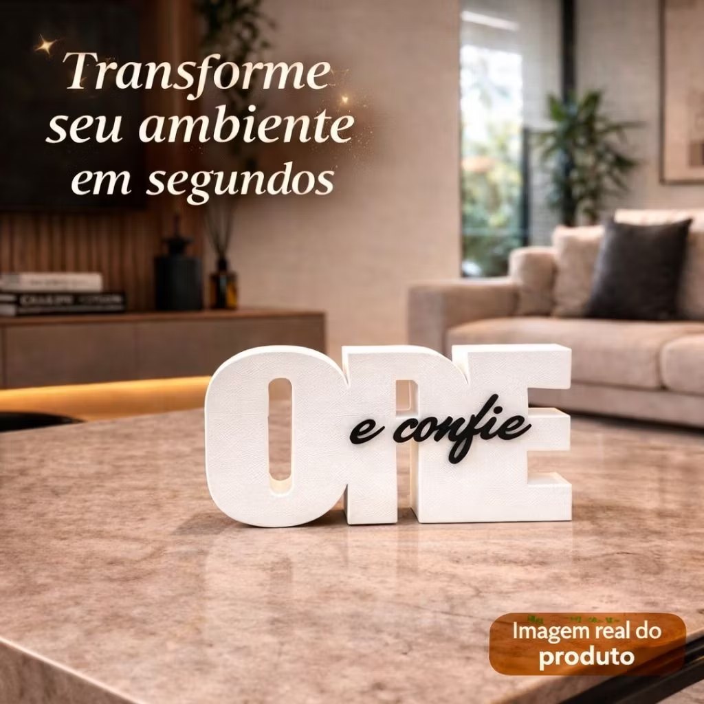 Decoração Cristã Ore e Confie | Decoração Moderna | Decoração Cristã