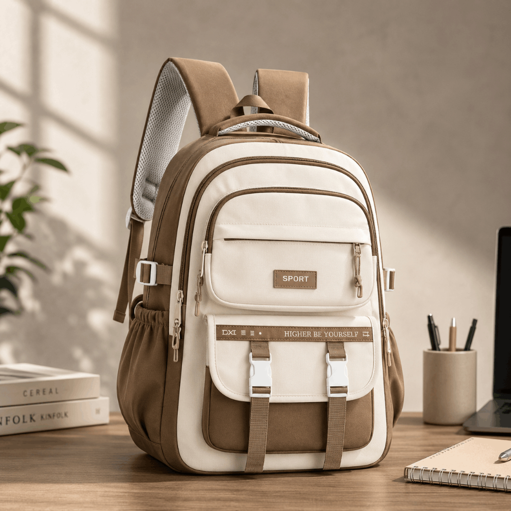 Mochila Feminina Impermeável Grande Reforçada Escolar Faculdade Trabalho Notebook