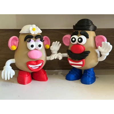 Boneco Sr Cabeça De Batata e Sra Cabeça de Batata Toy Story Decorativo Colecionável Impressão 3D