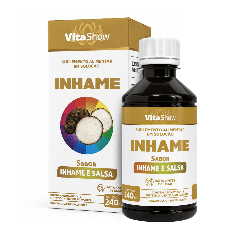 Inhame VitaShow 240ml Suplemento Alimentar Complemento Nutricional e Rotina Saudável
