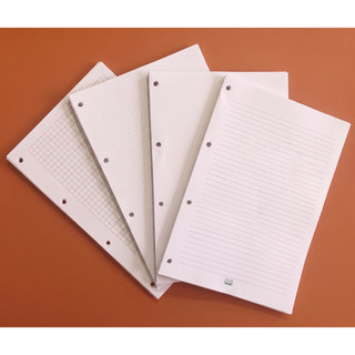 Refil Fichário A4 - 4 Furos Grande Folhas Pautado Quadriculado Pontilhado Liso Papel Branco Pólen Gr 90