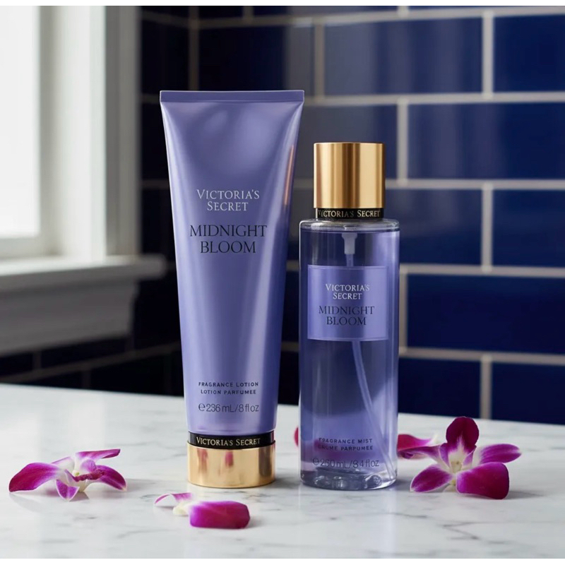 Kit Victoria’s Secret Midnight Bloo Original Lacrado | Body Splash + Perfume | Pronta Entrega