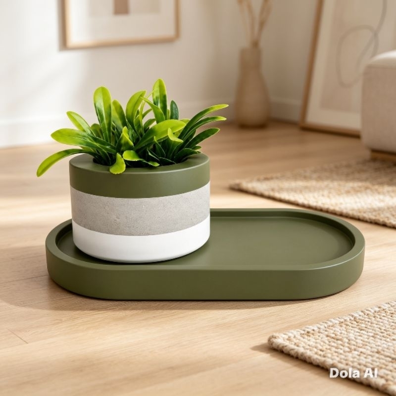 Bandeja e Vasinho multiuso para vela ou Plantas.