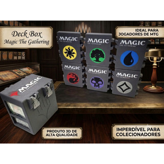 Deck Box Magic: The Gathering – Estojo Personalizado para cartas de Magic! (100 Cartas com Slevee)