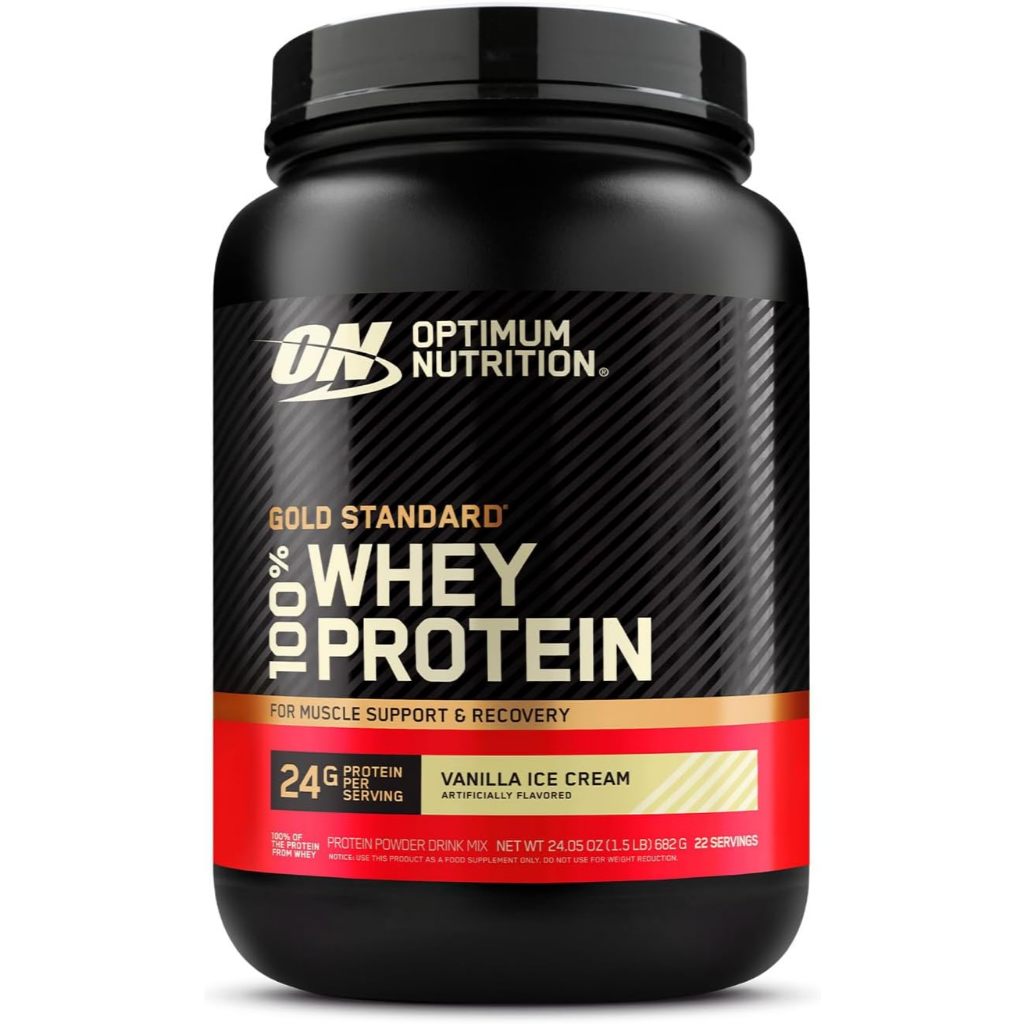 100% WHEY GOLD STANDARD VANILLA ICE CREAM OPTIMUM NUTRITION 2LB (907g)