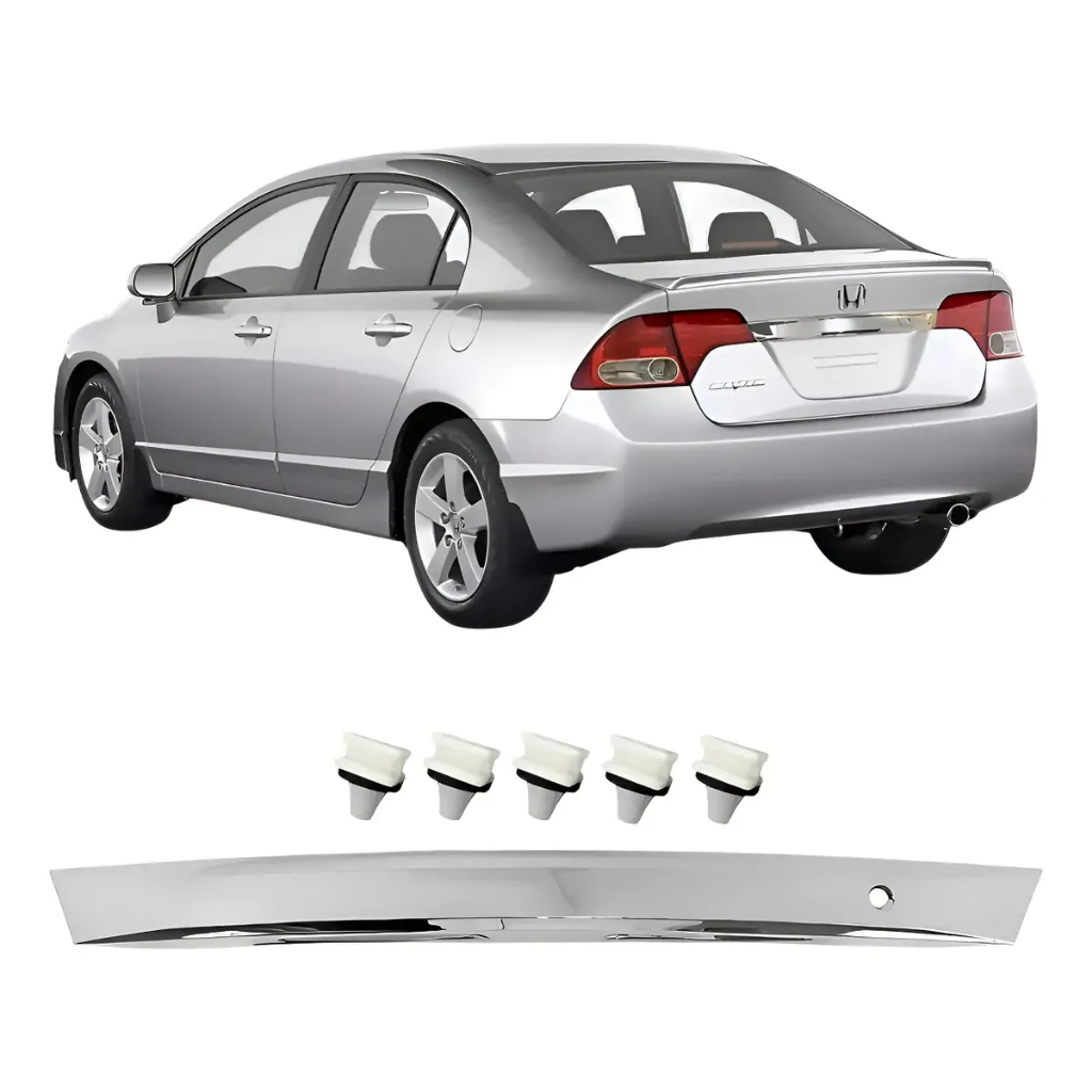 Friso Régua Acabamento Tampa Porta Malas Traseiro Honda New Civic 2007 08 09 10 2011 74890SSNSNJM01