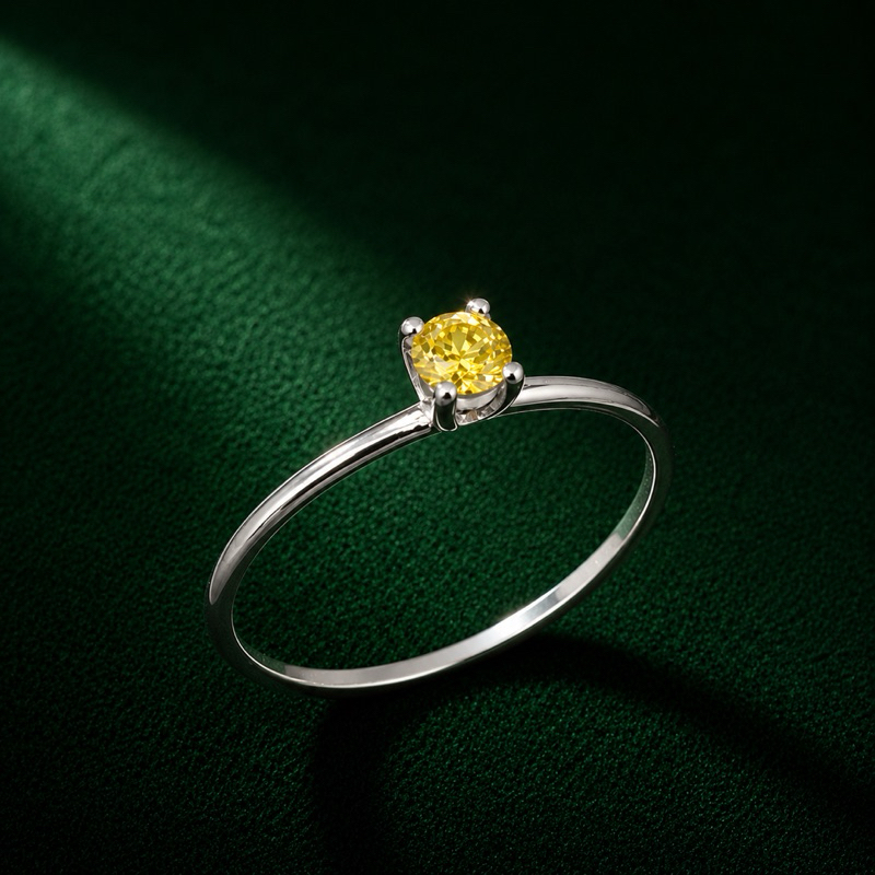 Anel Prata 925 Aro Fino Amarelo 3mm Delicado e Elegante