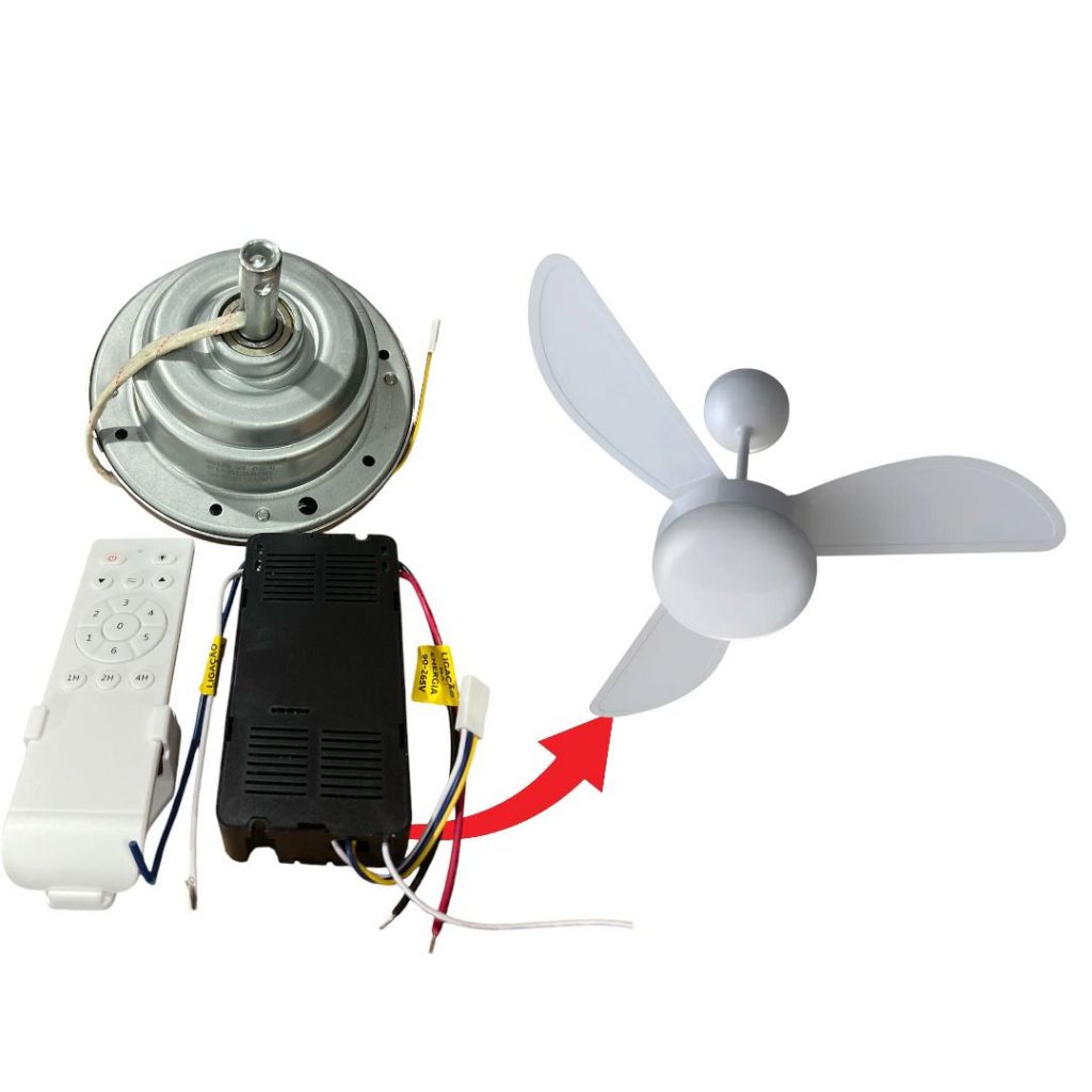 Kit Motor + controle e módulo ventisol ventilador de teto inverter 127V E 220V