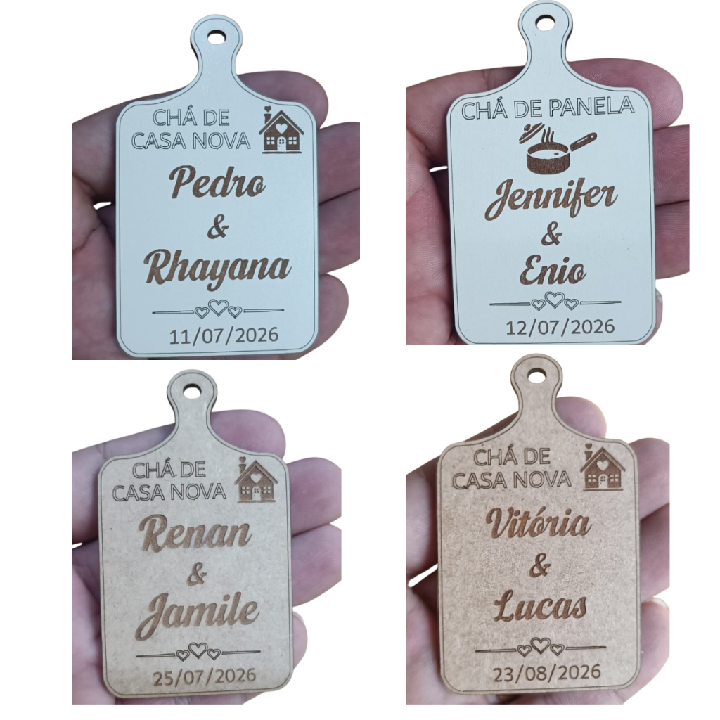 Kit Lembrancinha personalizada mini tabua imã de Geladeira  chá De Panela chá casa nova chá  cozinha
