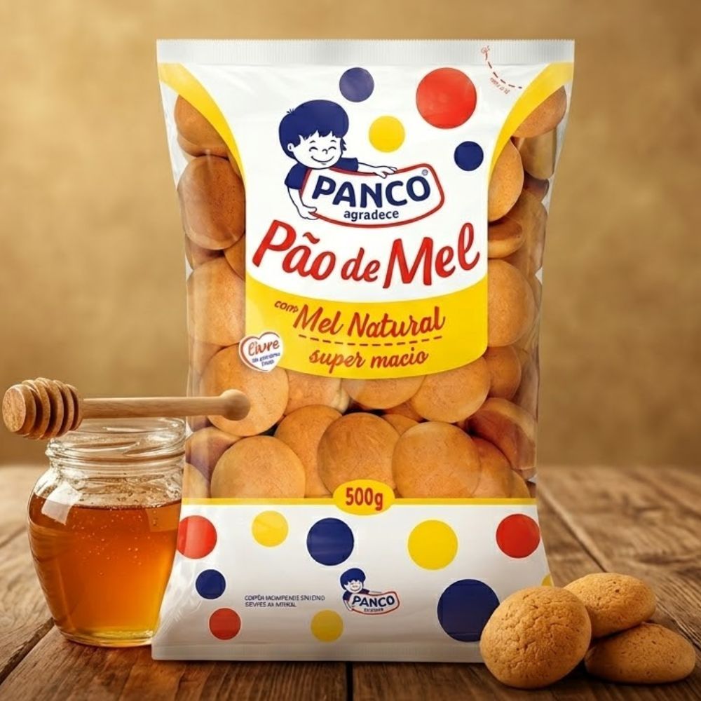 Pão de Mel Panco 500g – Lanche Perfeito para Café da Manhã e Café da Tarde