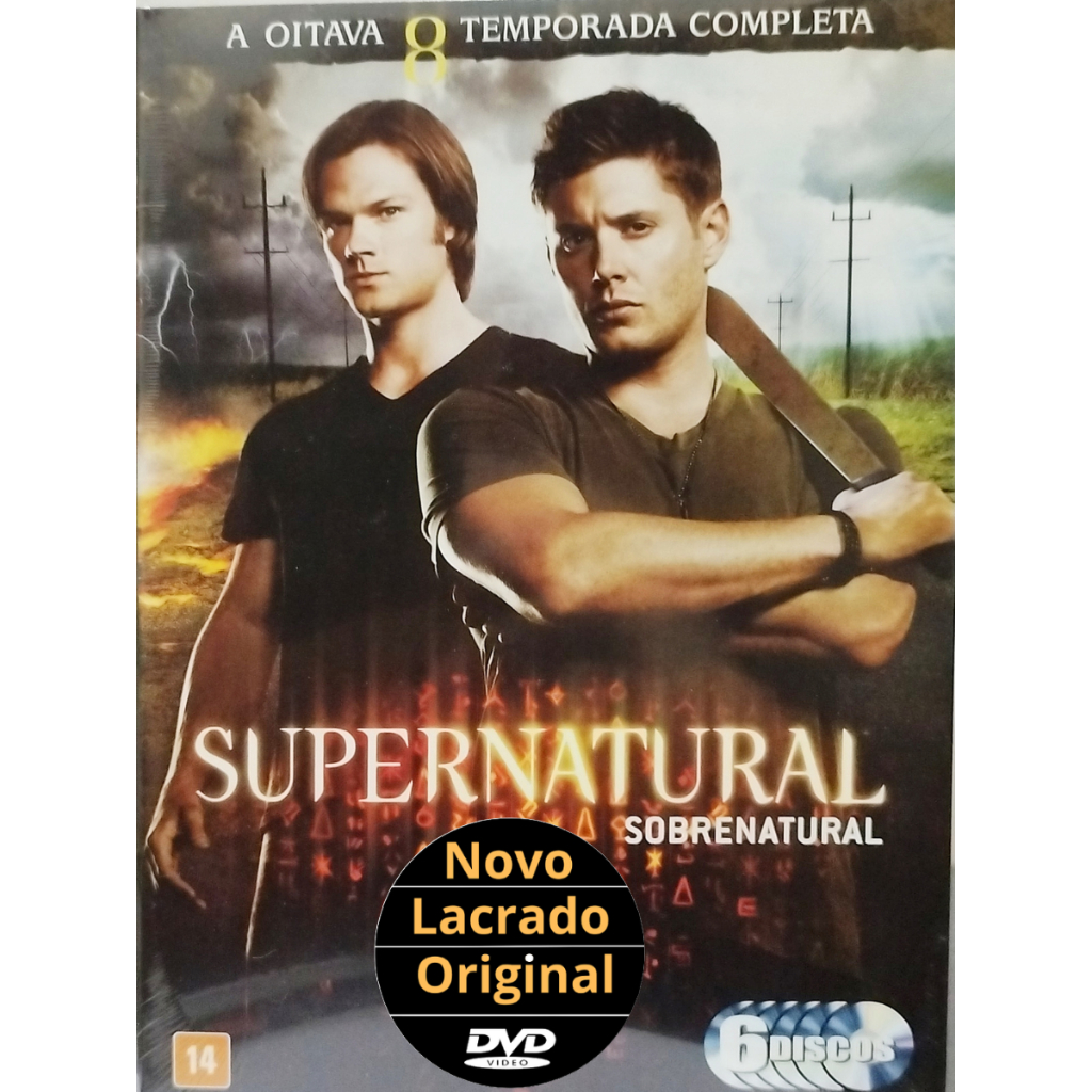 Box DVD Supernatural 8ª Temporada - Novo e Lacrado - Prepare -se Para Essa Aventura