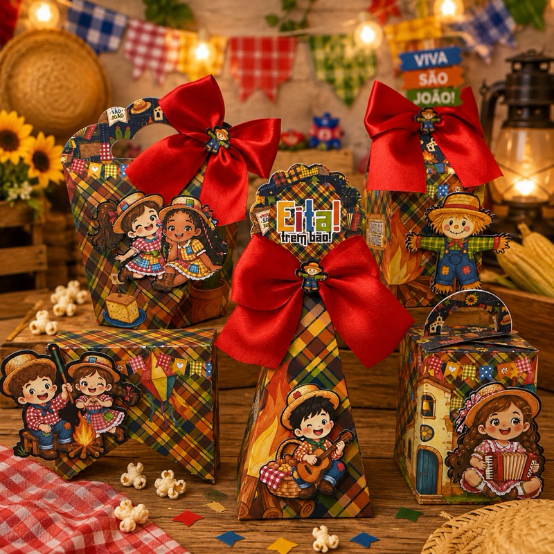 PEGUE E MONTE- FESTA JUNINA- SÃO JOÃO- Kit Festa- Lembrancinha Personalizada- Decoração para Festa- Aniversário- Festa