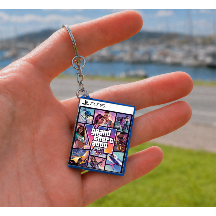 Chaveiro Mini Capa de Jogo PS5 Grand Theft Auto GTA 6