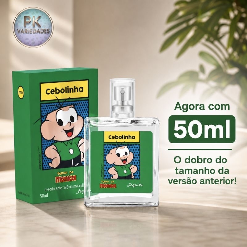 COLÔNIA TURMA DA MÔNICA CEBOLINHA JEQUITI 50ML