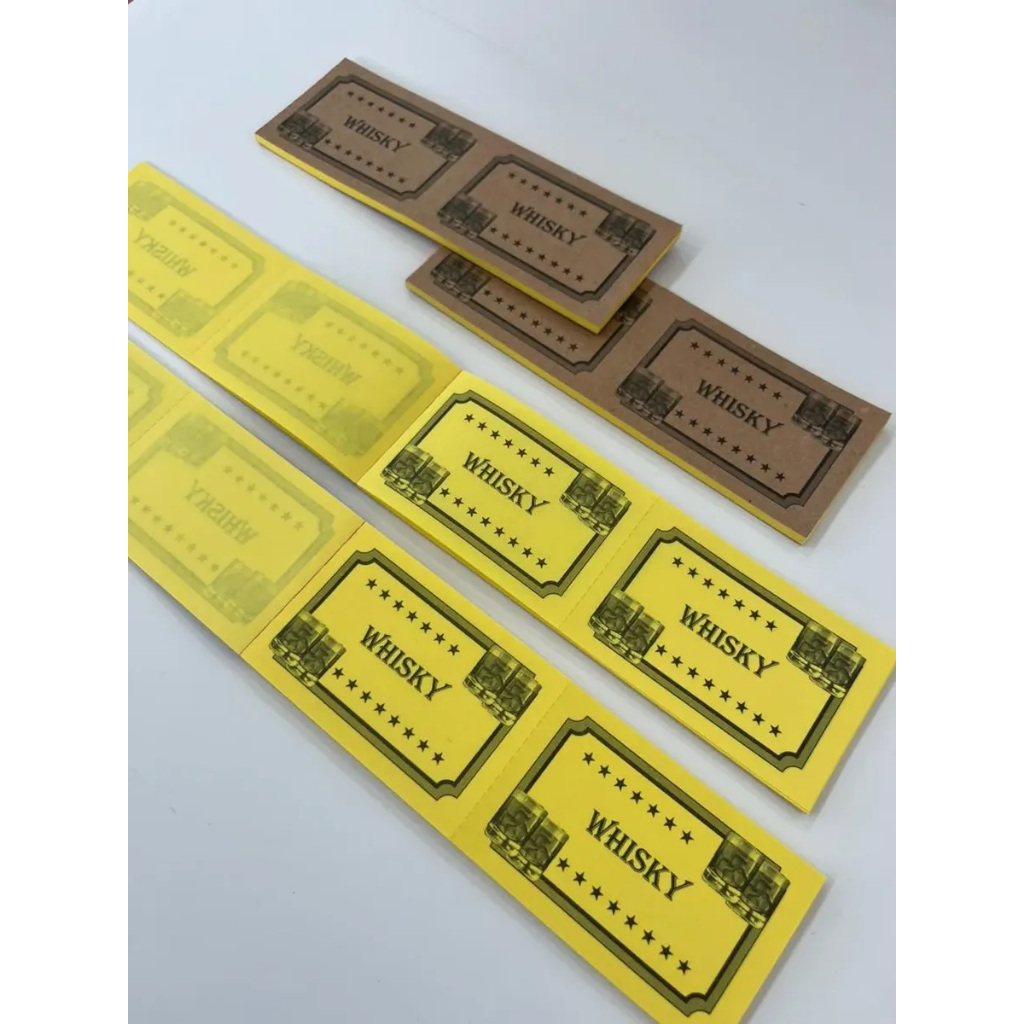 Fichas Comanda Eventos | 15x5cm | 1000 Unidades | Opções Variadas