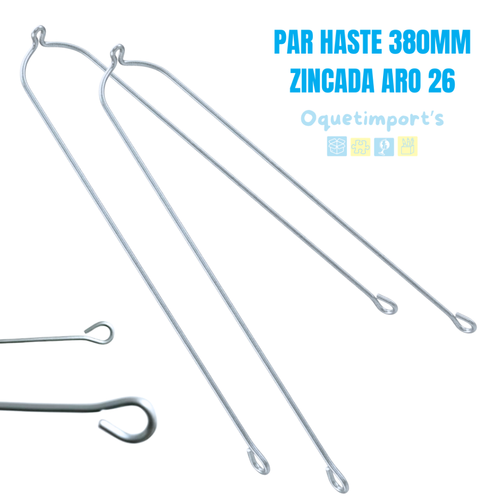 Haste Paralama Bicicleta 380mm Aro 26 Zincada Bike DS Paralamas