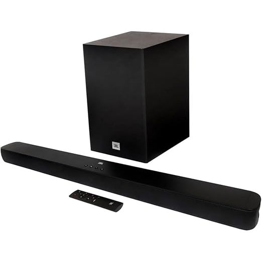 Soundbar, JBL, Bluetooth, Cinema SB180, 2.1 Canais, Subwoofer de 6,5" Sem Fio - Preta