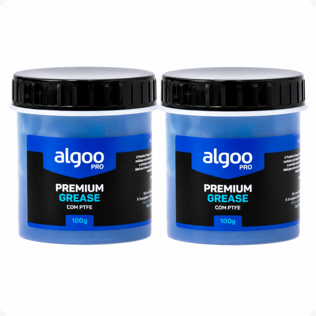 Kit 2 Graxa Bike Algoo Pro Premium Grease PTFE 100g Lubrificante Bicicleta Rolamentos Cubos Central Resistente Água